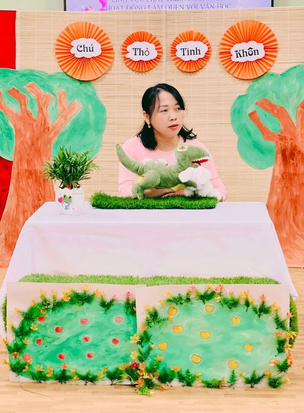 Cô Trần Thị Xuân Ngọ - Giờ LQTPVH "Chú thỏ tinh khôn"